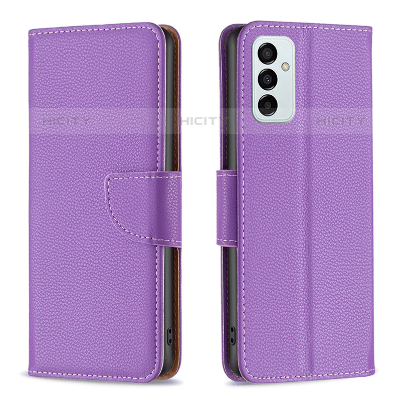 Coque Portefeuille Livre Cuir Etui Clapet B06F pour Samsung Galaxy M23 5G Violet Plus