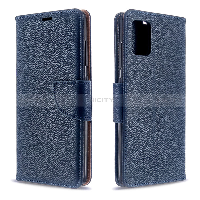 Coque Portefeuille Livre Cuir Etui Clapet B06F pour Samsung Galaxy M40S Bleu Plus