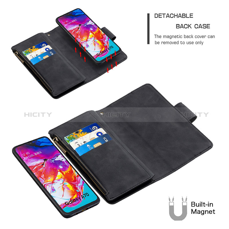 Coque Portefeuille Livre Cuir Etui Clapet B09F pour Samsung Galaxy A70 Plus