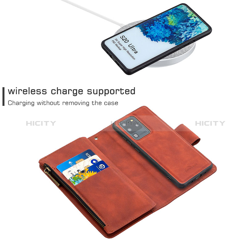 Coque Portefeuille Livre Cuir Etui Clapet B09F pour Samsung Galaxy S20 Ultra Plus