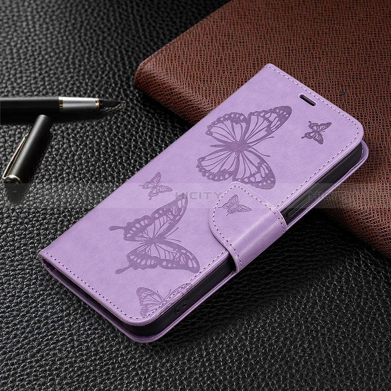Coque Portefeuille Livre Cuir Etui Clapet B09F pour Xiaomi Redmi Note 13 5G Violet Clair Plus