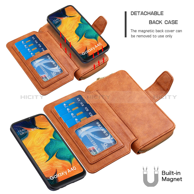 Coque Portefeuille Livre Cuir Etui Clapet B10F pour Samsung Galaxy A40 Plus