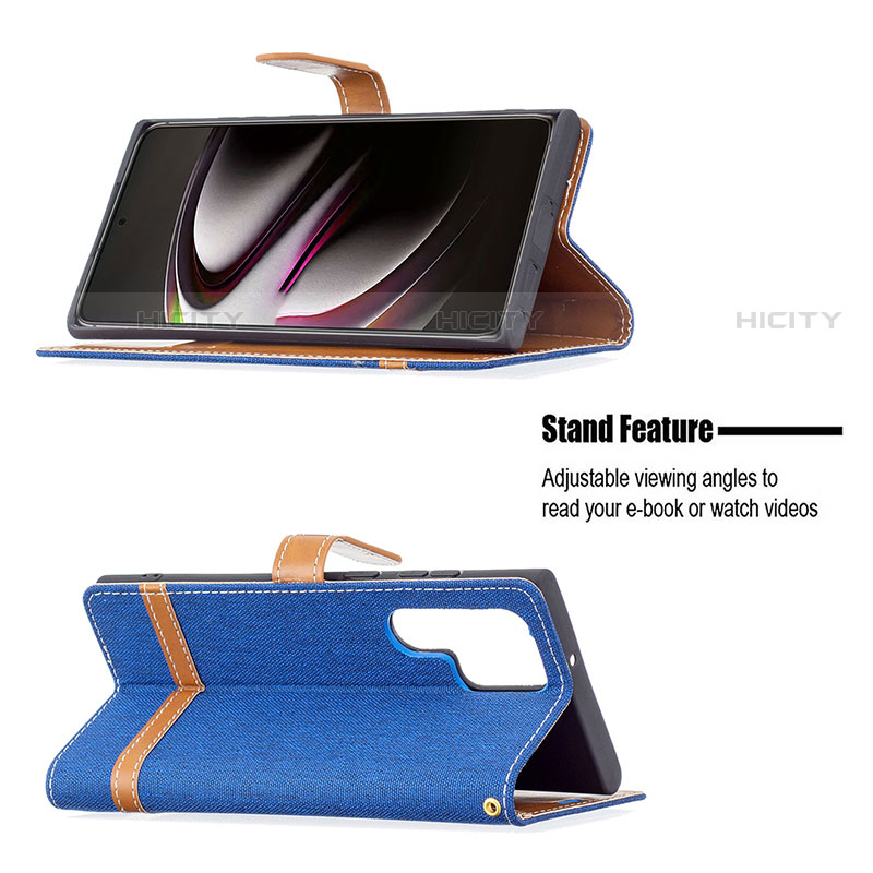 Coque Portefeuille Livre Cuir Etui Clapet B11F pour Samsung Galaxy S21 Ultra 5G Plus