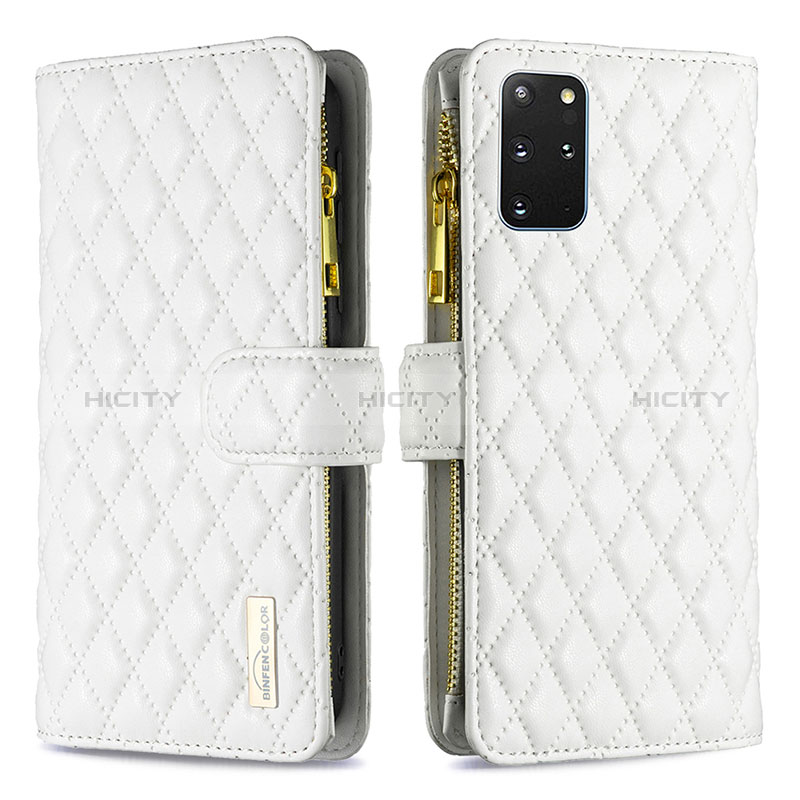Coque Portefeuille Livre Cuir Etui Clapet B12F pour Samsung Galaxy S20 Plus Blanc Plus