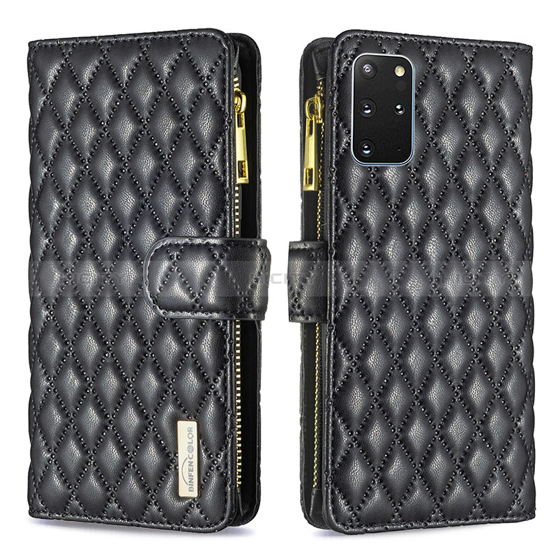 Coque Portefeuille Livre Cuir Etui Clapet B12F pour Samsung Galaxy S20 Plus Noir Plus