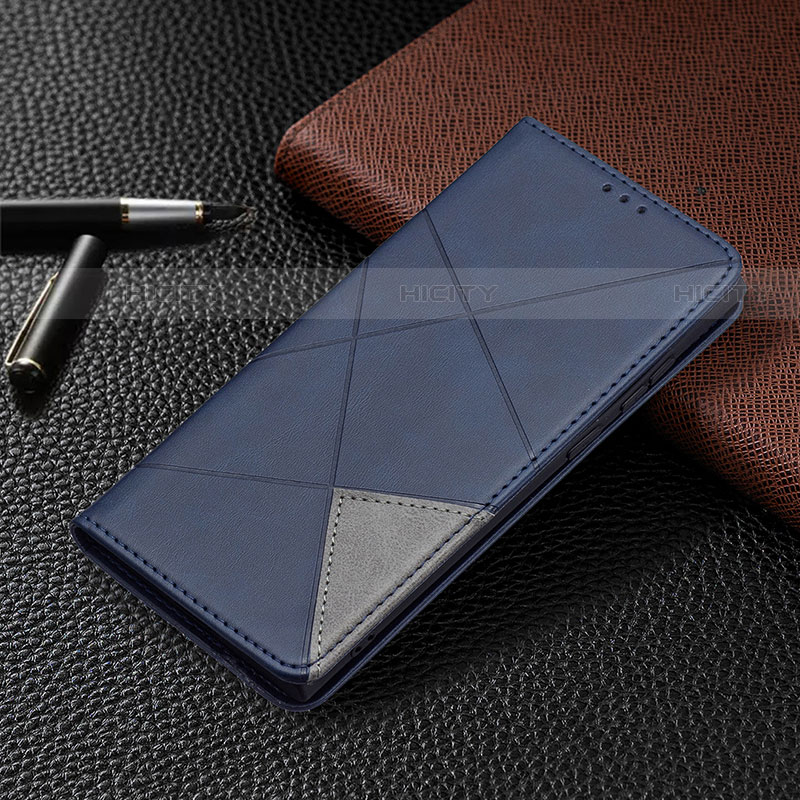 Coque Portefeuille Livre Cuir Etui Clapet B12F pour Samsung Galaxy S22 Ultra 5G Bleu Plus