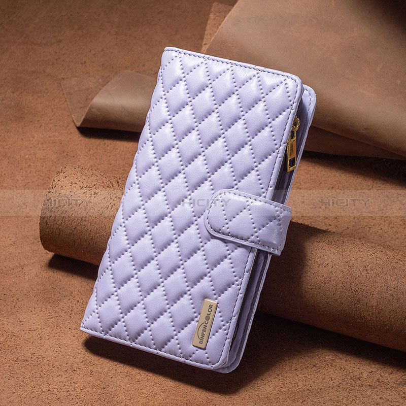 Coque Portefeuille Livre Cuir Etui Clapet B12F pour Xiaomi Redmi A1 Plus Violet Plus