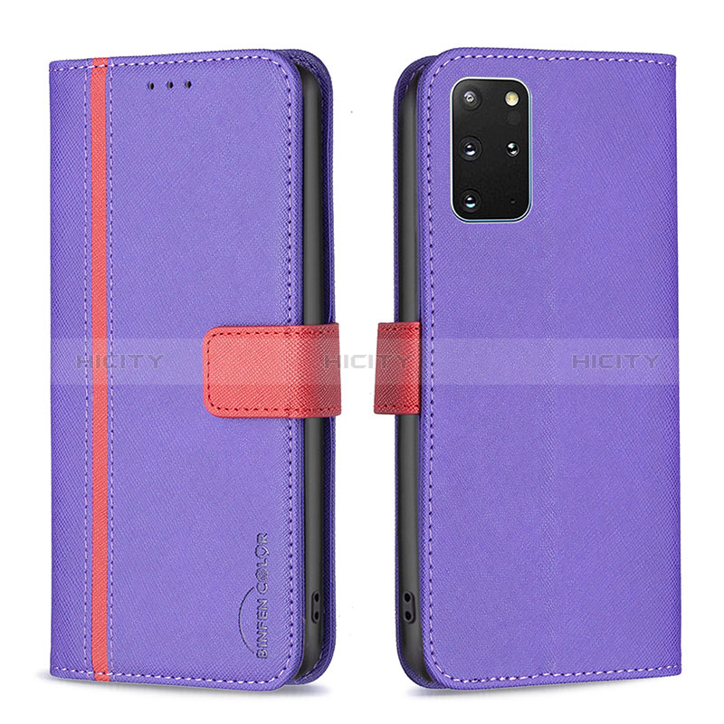 Coque Portefeuille Livre Cuir Etui Clapet B13F pour Samsung Galaxy S20 Plus 5G Violet Plus