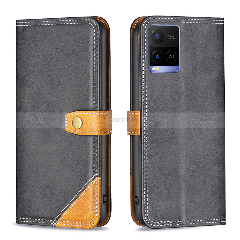 Coque Portefeuille Livre Cuir Etui Clapet B14F pour Vivo Y21e Plus