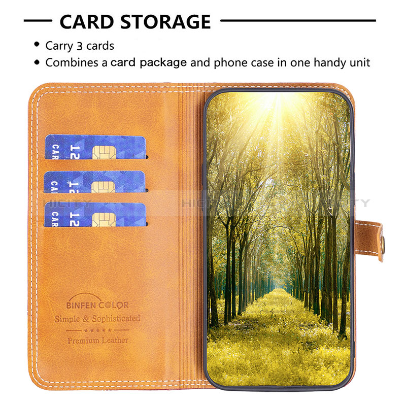 Coque Portefeuille Livre Cuir Etui Clapet B14F pour Vivo Y21e Plus