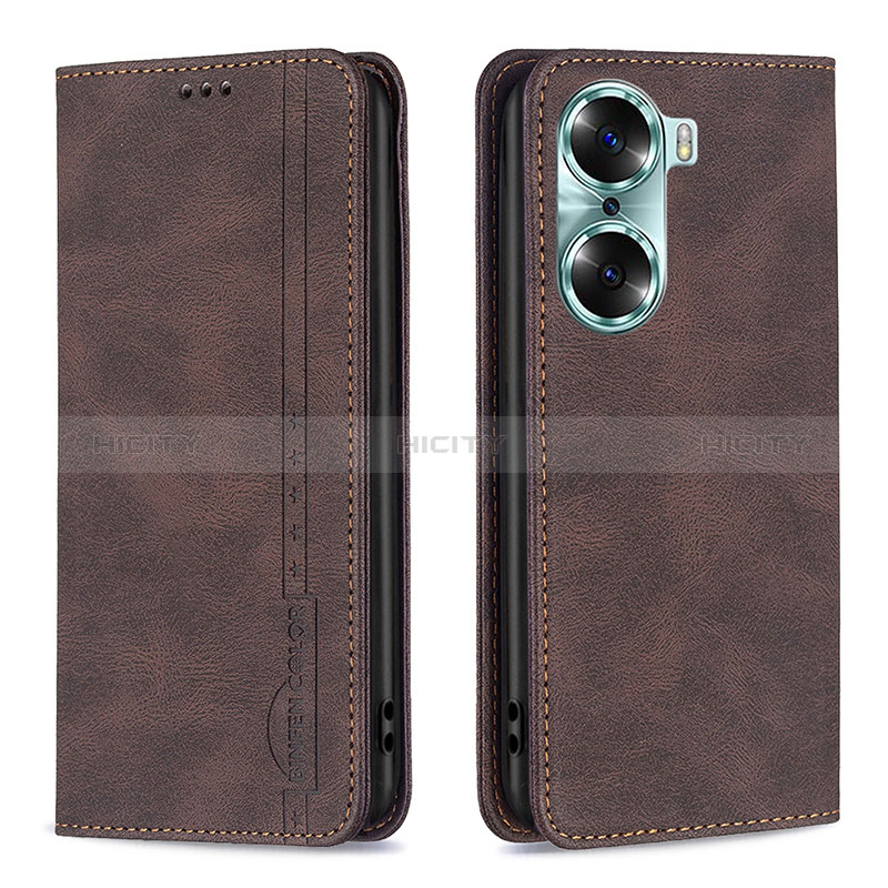 Coque Portefeuille Livre Cuir Etui Clapet B15F pour Huawei Honor 60 5G Plus