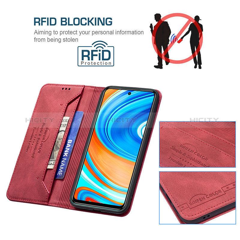 Coque Portefeuille Livre Cuir Etui Clapet B15F pour Xiaomi Redmi Note 9 Pro Plus