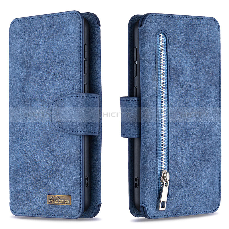 Coque Portefeuille Livre Cuir Etui Clapet B18F pour Samsung Galaxy A30S Bleu Plus