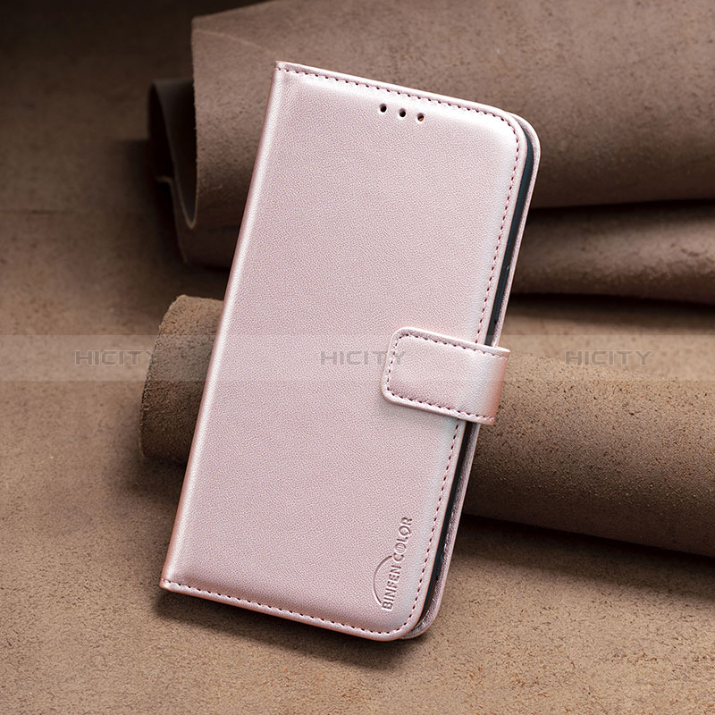 Coque Portefeuille Livre Cuir Etui Clapet B23F pour Xiaomi Mi 14 Pro 5G Or Rose Plus