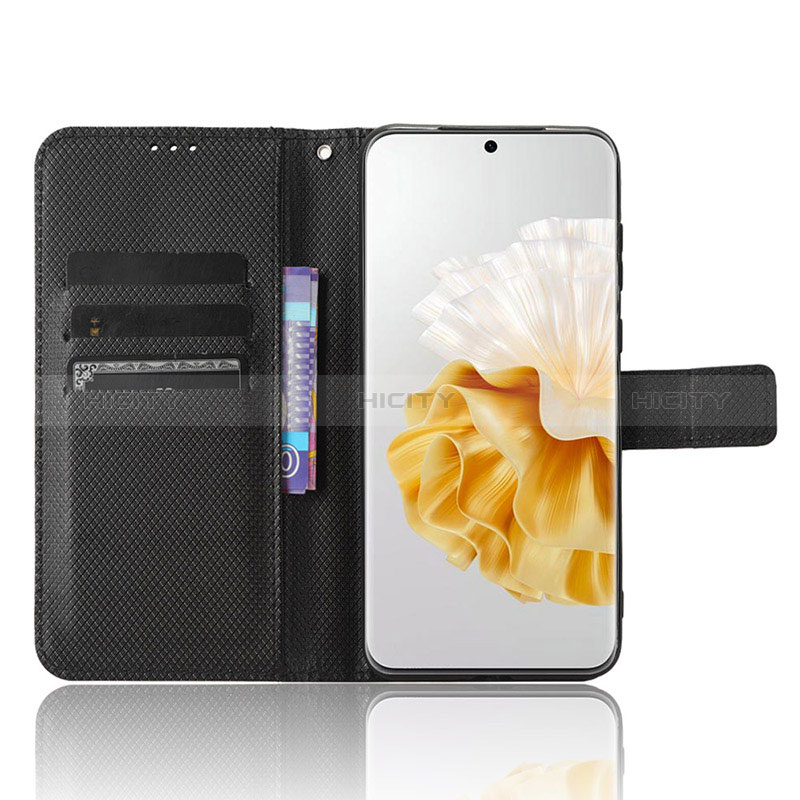 Coque Portefeuille Livre Cuir Etui Clapet BY1 pour Huawei P60 Plus