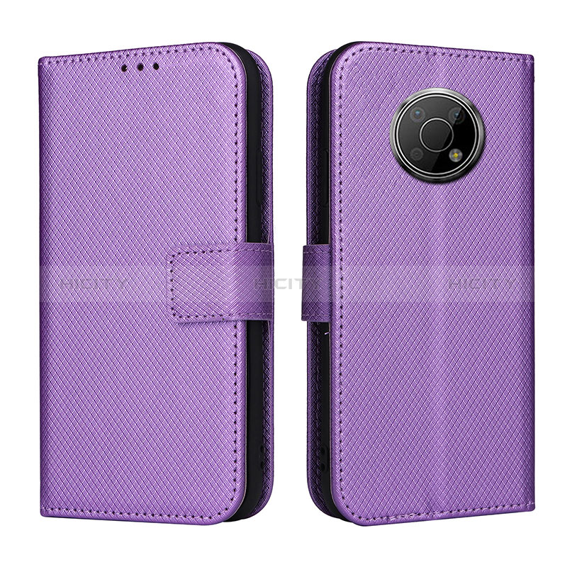 Coque Portefeuille Livre Cuir Etui Clapet BY1 pour Nokia G300 5G Violet Plus