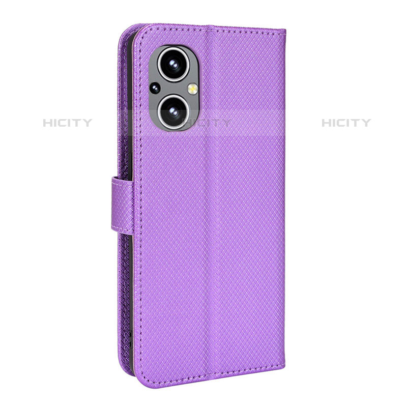 Coque Portefeuille Livre Cuir Etui Clapet BY1 pour OnePlus Nord N20 5G Violet Plus