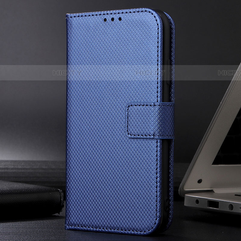 Coque Portefeuille Livre Cuir Etui Clapet BY1 pour Samsung Galaxy F22 4G Bleu Plus