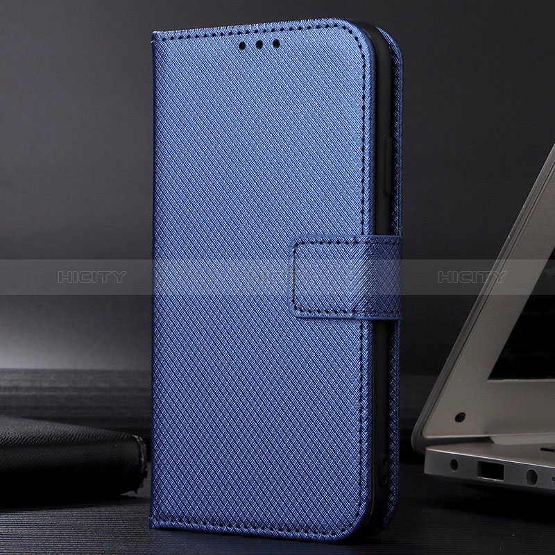 Coque Portefeuille Livre Cuir Etui Clapet BY1 pour Samsung Galaxy XCover 6 Pro 5G Bleu Plus