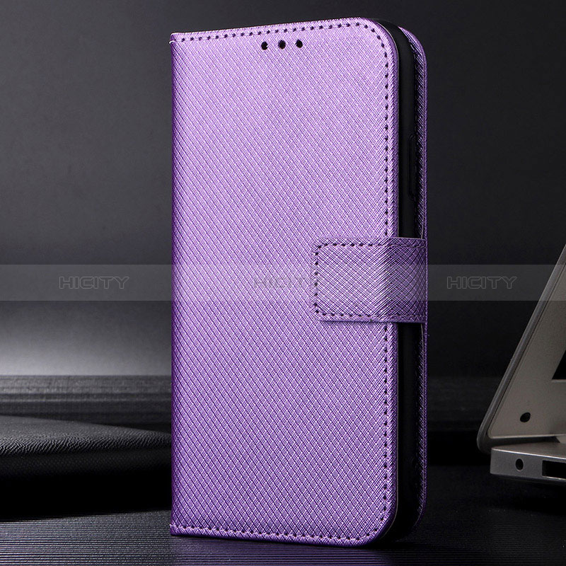 Coque Portefeuille Livre Cuir Etui Clapet BY1 pour Xiaomi Poco X4 NFC Violet Plus