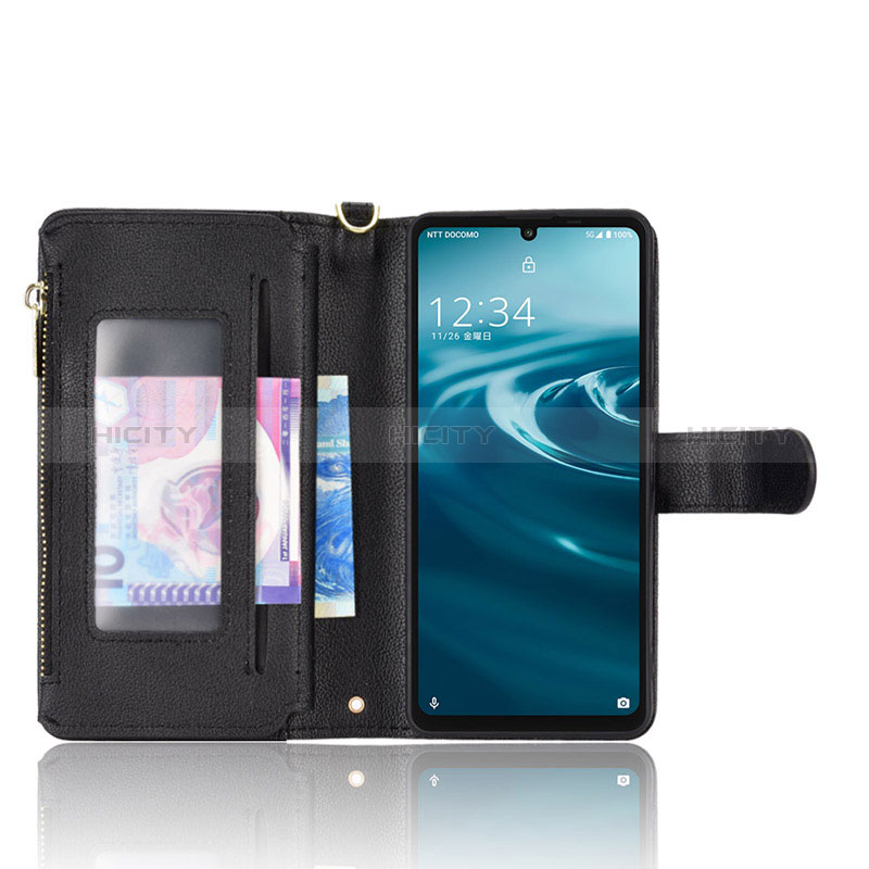 Coque Portefeuille Livre Cuir Etui Clapet BY2 pour Sharp Aquos Sense6 Plus