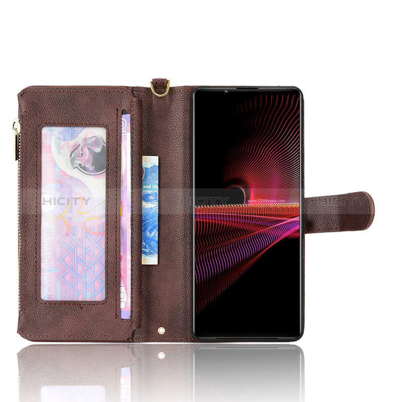 Coque Portefeuille Livre Cuir Etui Clapet BY2 pour Sony Xperia 1 III Plus
