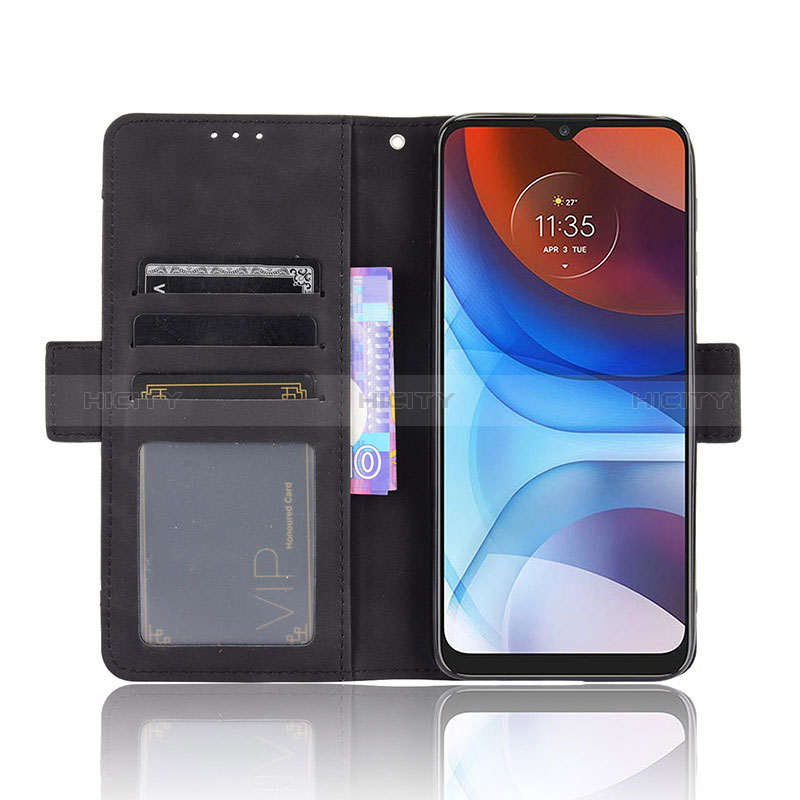 Coque Portefeuille Livre Cuir Etui Clapet BY3 pour Motorola Moto E7 Power Plus