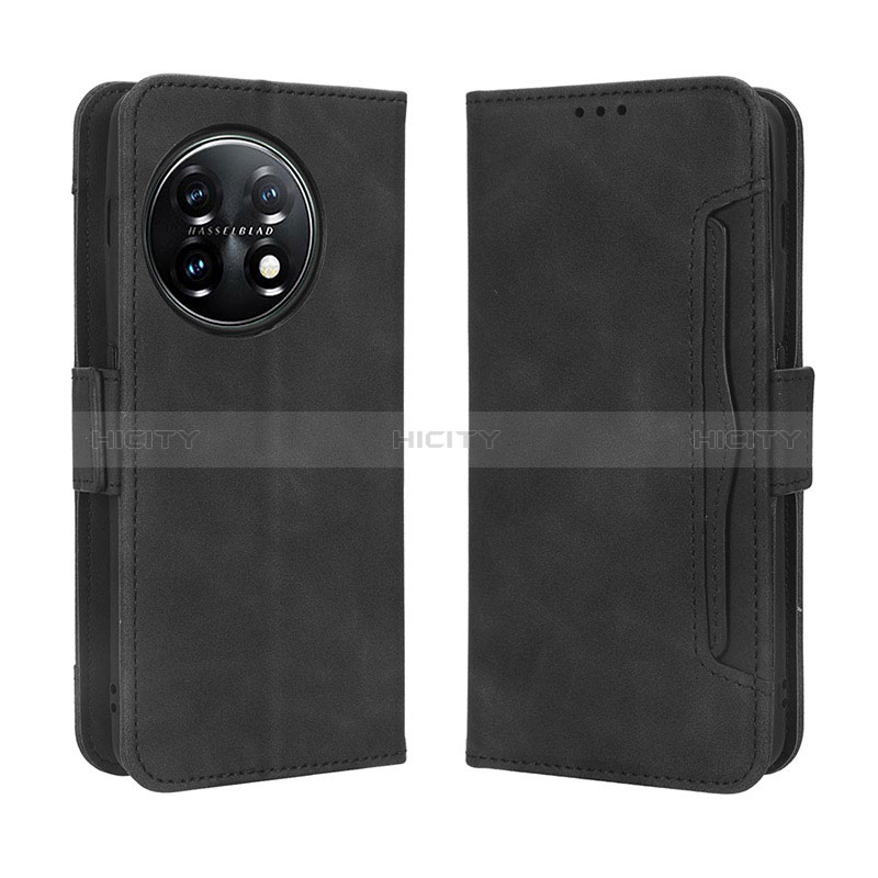 Coque Portefeuille Livre Cuir Etui Clapet BY3 pour OnePlus Ace 2 5G Noir Plus