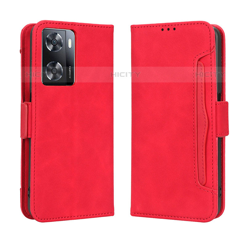Coque Portefeuille Livre Cuir Etui Clapet BY3 pour OnePlus Nord N20 SE Rouge Plus