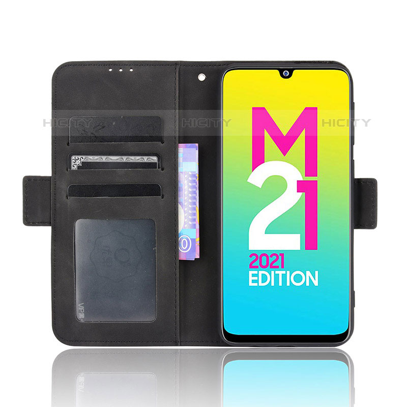 Coque Portefeuille Livre Cuir Etui Clapet BY3 pour Samsung Galaxy M21 (2021) Plus