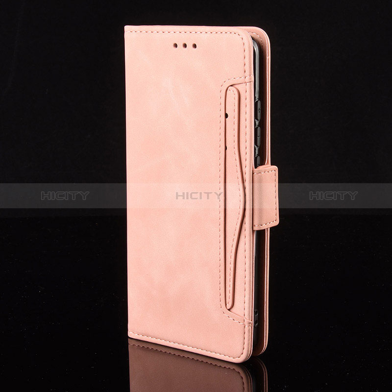 Coque Portefeuille Livre Cuir Etui Clapet BY3 pour Samsung Galaxy Note 10 5G Rose Plus