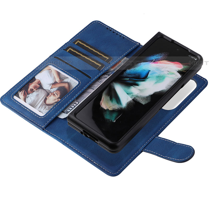 Coque Portefeuille Livre Cuir Etui Clapet BY3 pour Samsung Galaxy Z Fold4 5G Plus