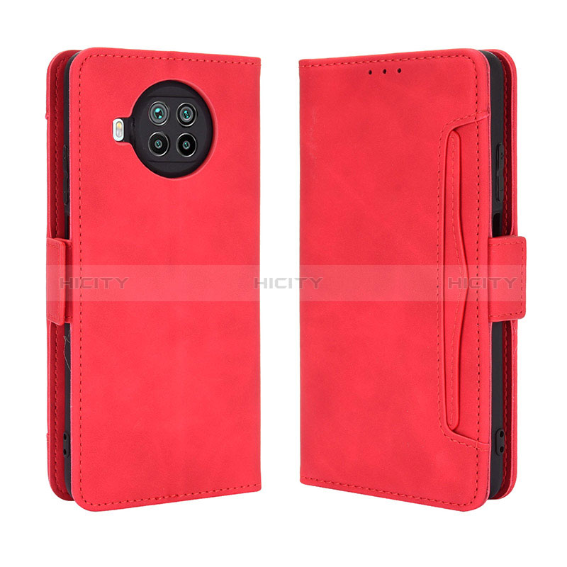 Coque Portefeuille Livre Cuir Etui Clapet BY3 pour Xiaomi Mi 10i 5G Rouge Plus