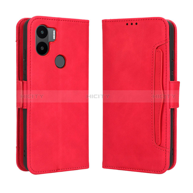 Coque Portefeuille Livre Cuir Etui Clapet BY3 pour Xiaomi Redmi A1 Plus Rouge Plus