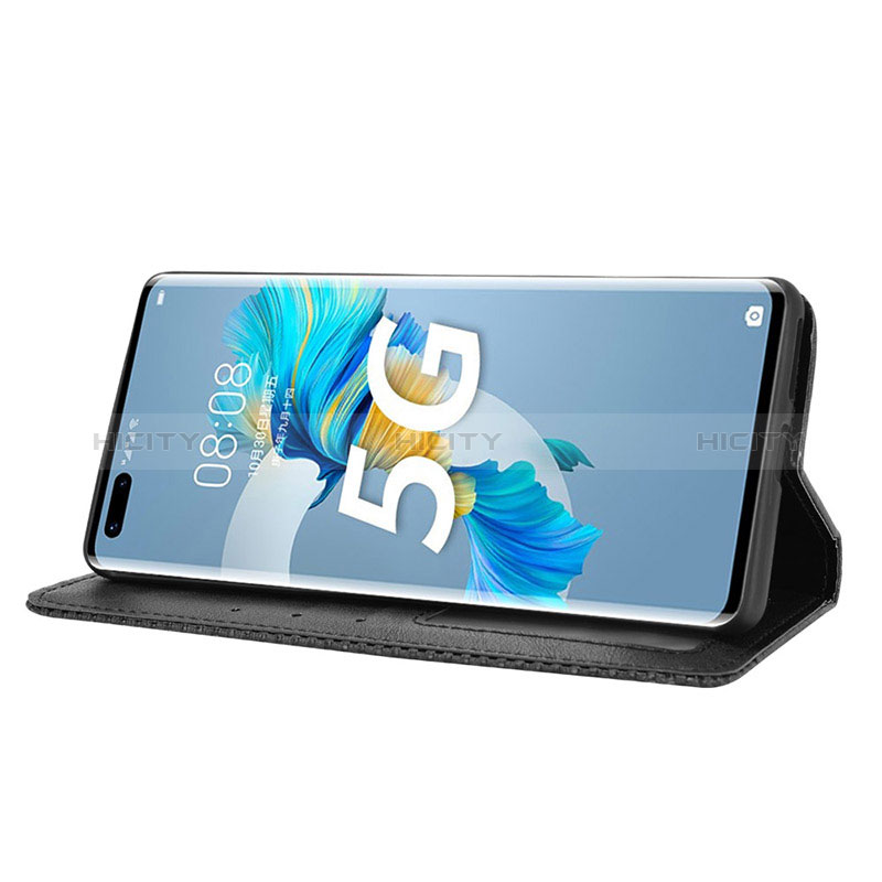 Coque Portefeuille Livre Cuir Etui Clapet BY4 pour Huawei Mate 40 Pro+ Plus Plus