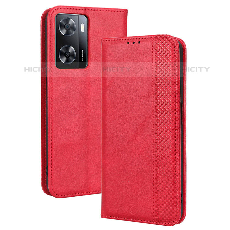 Coque Portefeuille Livre Cuir Etui Clapet BY4 pour OnePlus Nord N20 SE Rouge Plus