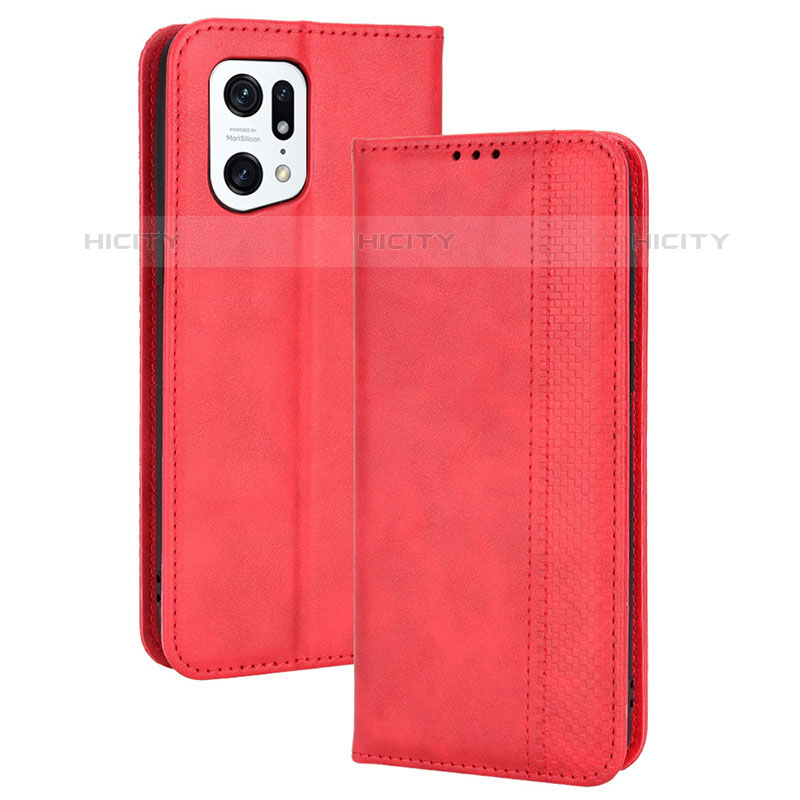 Coque Portefeuille Livre Cuir Etui Clapet BY4 pour Oppo Find X5 Pro 5G Plus