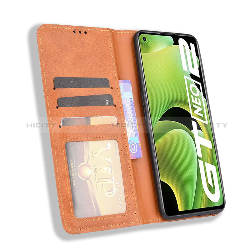 Coque Portefeuille Livre Cuir Etui Clapet BY4 pour Realme GT2 5G Plus