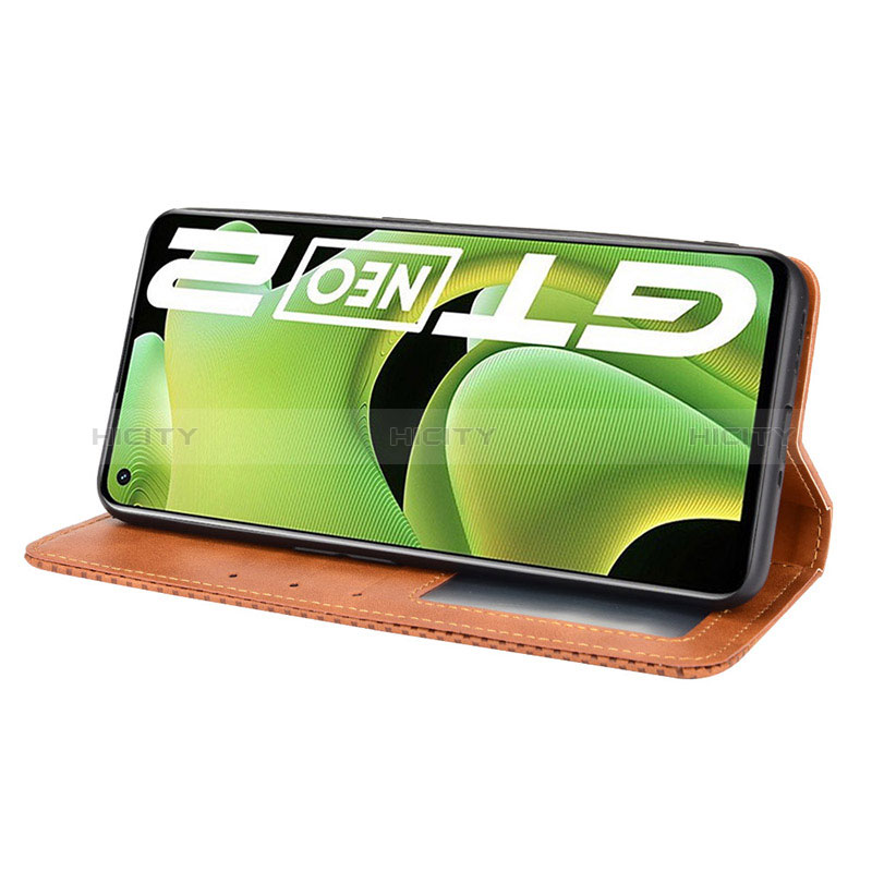 Coque Portefeuille Livre Cuir Etui Clapet BY4 pour Realme GT2 5G Plus