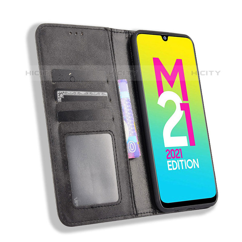 Coque Portefeuille Livre Cuir Etui Clapet BY4 pour Samsung Galaxy M21 (2021) Plus