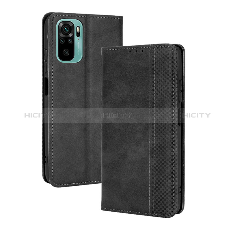 Coque Portefeuille Livre Cuir Etui Clapet BY4 pour Xiaomi Poco M5S Noir Plus