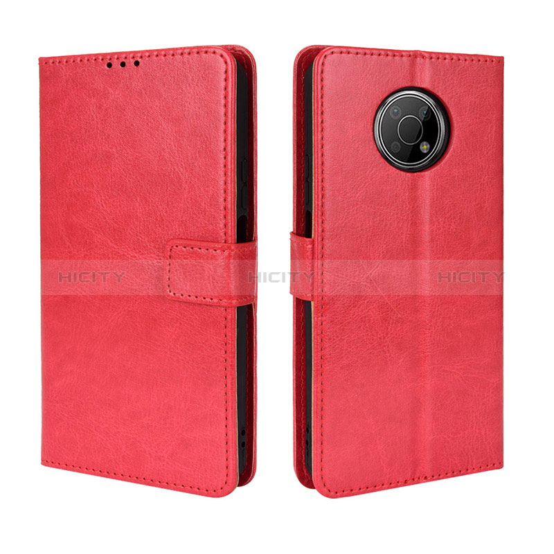 Coque Portefeuille Livre Cuir Etui Clapet BY5 pour Nokia G300 5G Rouge Plus