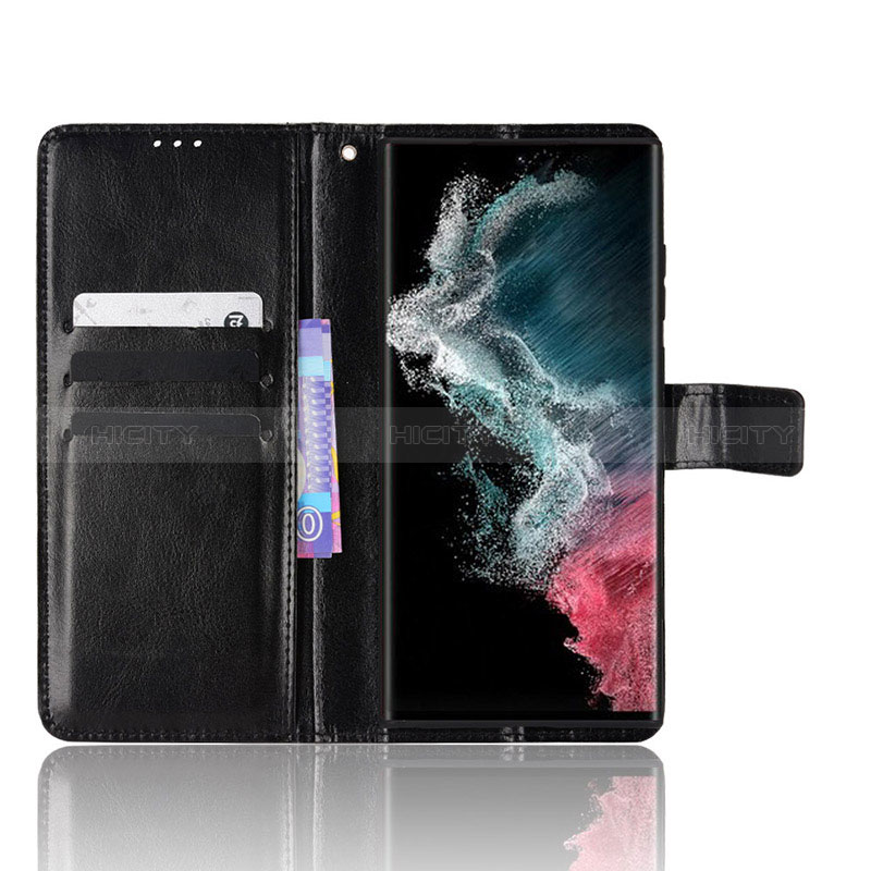 Coque Portefeuille Livre Cuir Etui Clapet BY5 pour Samsung Galaxy S23 Ultra 5G Plus