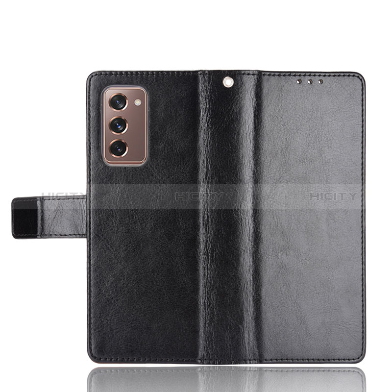 Coque Portefeuille Livre Cuir Etui Clapet BY5 pour Samsung Galaxy Z Fold2 5G Plus