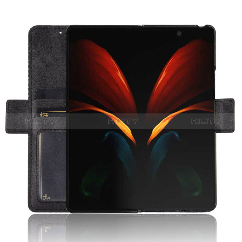 Coque Portefeuille Livre Cuir Etui Clapet BY6 pour Samsung Galaxy Z Fold2 5G Plus