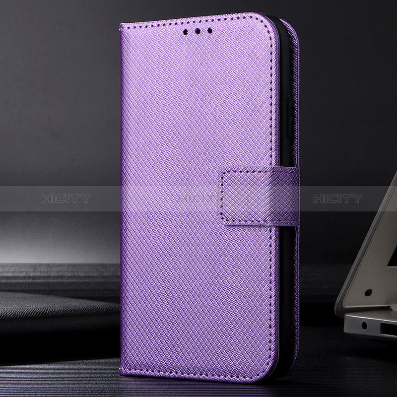 Coque Portefeuille Livre Cuir Etui Clapet BY7 pour OnePlus 11 5G Violet Plus