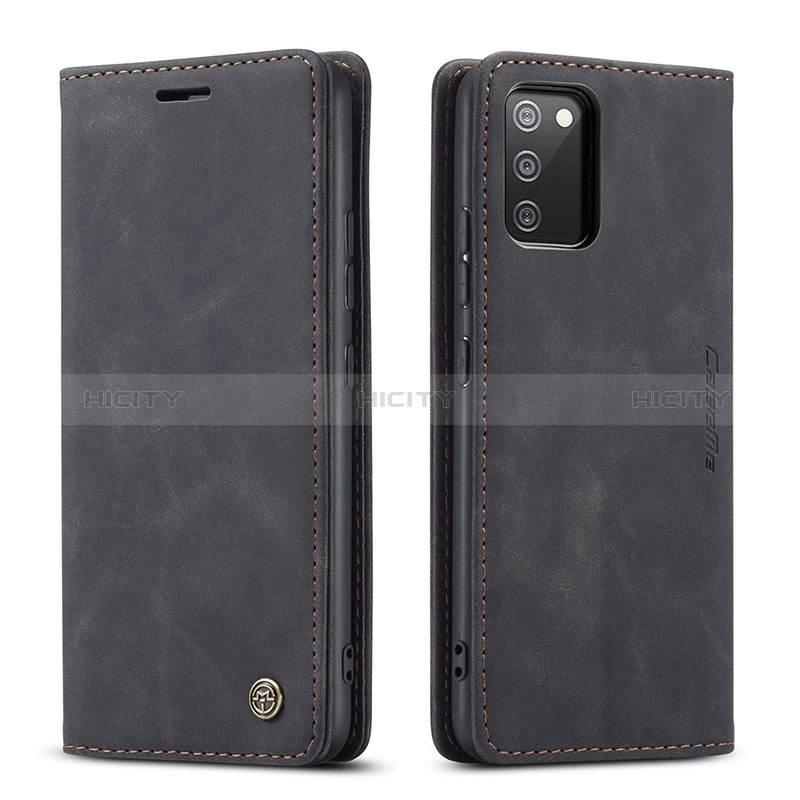 Coque Portefeuille Livre Cuir Etui Clapet C01S pour Samsung Galaxy A02s Noir Plus