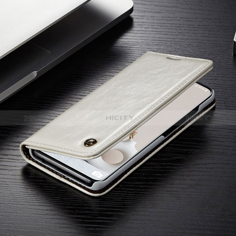 Coque Portefeuille Livre Cuir Etui Clapet C02S pour Samsung Galaxy S20 5G Blanc Plus