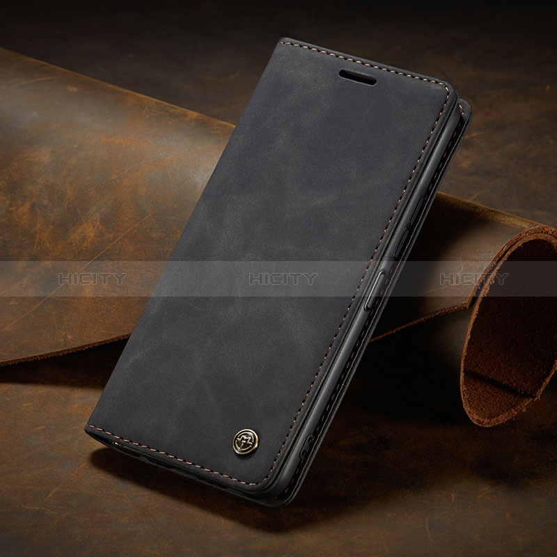 Coque Portefeuille Livre Cuir Etui Clapet C02S pour Xiaomi Redmi 13C Noir Plus