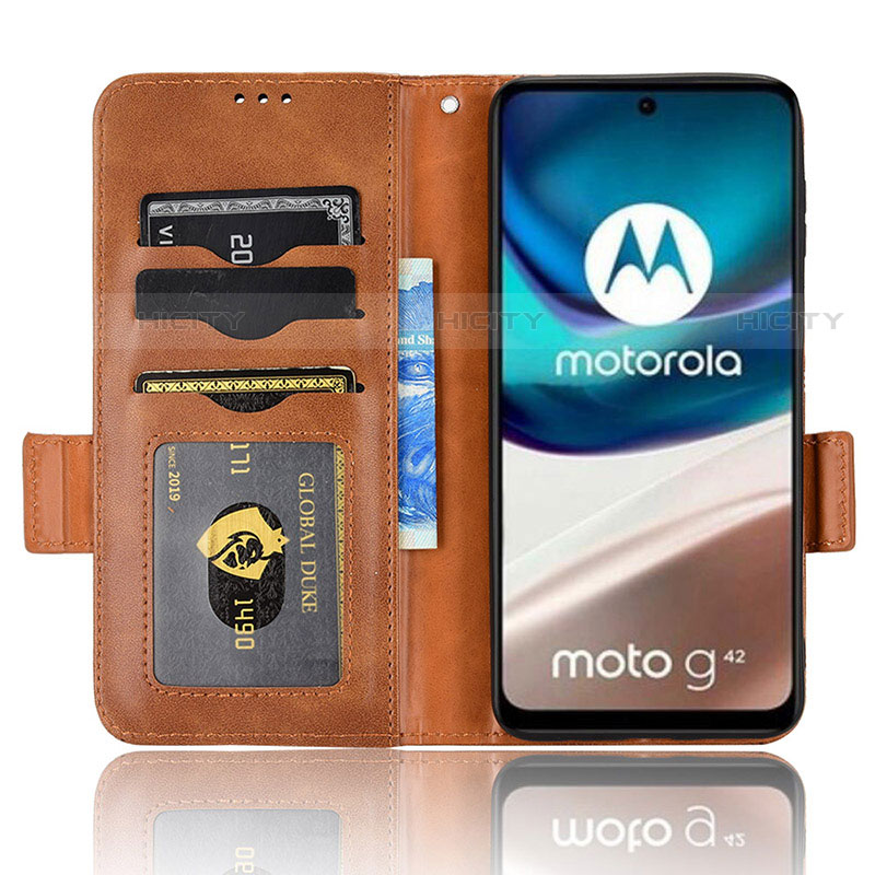 Coque Portefeuille Livre Cuir Etui Clapet C02X pour Motorola Moto G42 Plus